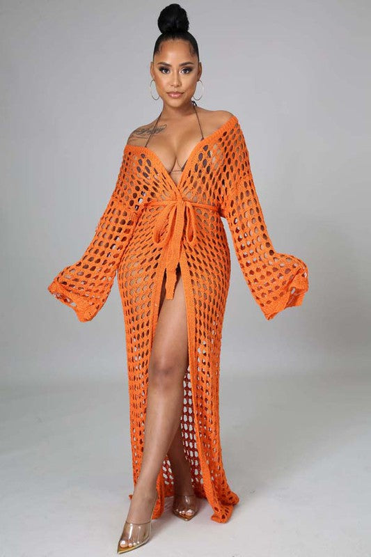 SEXY CROCHET COVER-UP KIMONO