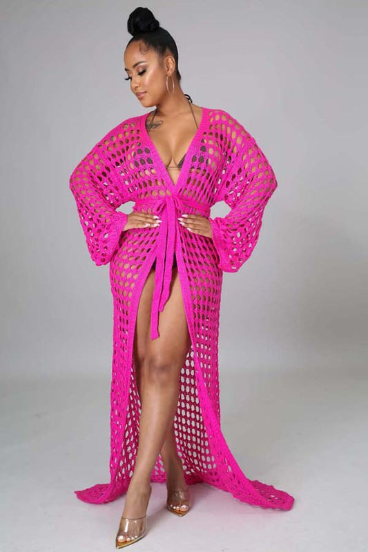 SEXY CROCHET COVER-UP KIMONO