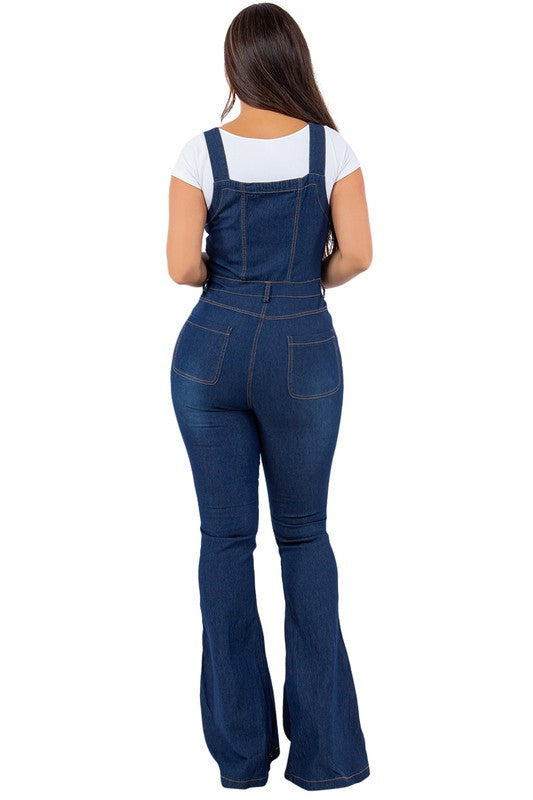 Scarlett Denim Jumpsuit ( Sizes: S-3XL)