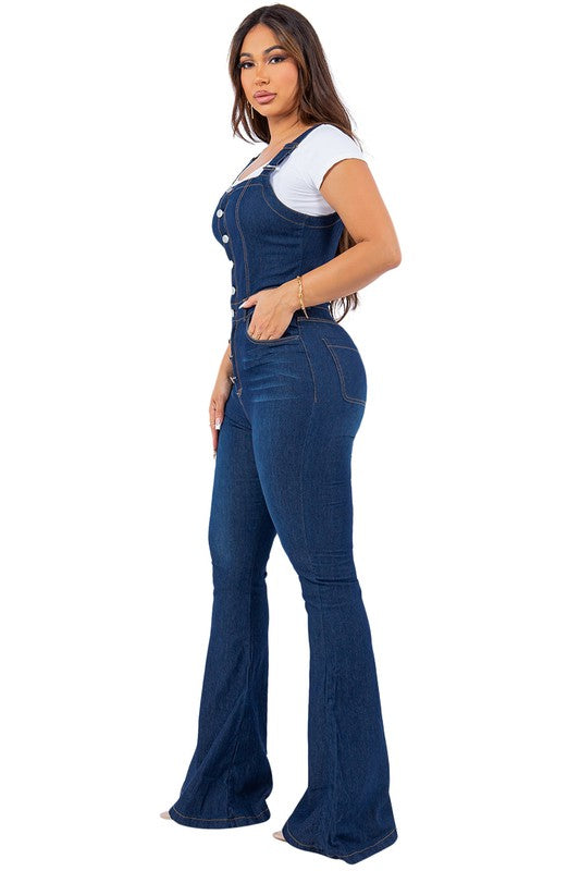 Scarlett Denim Jumpsuit ( Sizes: S-3XL)