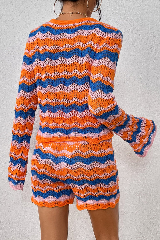 Mila Sweater and Knit Shorts Set (Sizes: S-XL)